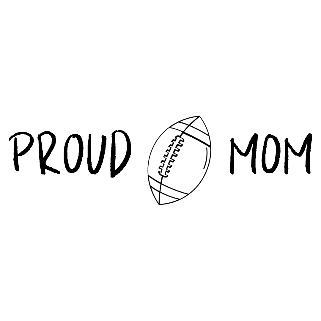 Proud Mom Football T-Shirt