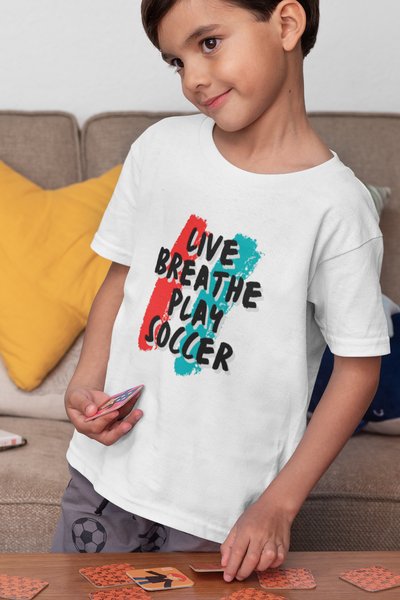 Live Breathe Play Soccer T-shirt